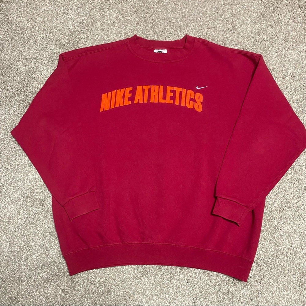 Vintage 90s Nike Spellout Logo Crewneck Sweatshirt Men’s Size XL